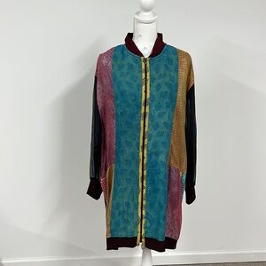 Collect  Ible No AP Patchwork Silk Kimono Jacket